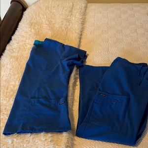 Jockey scrub outfit in Royal Blue